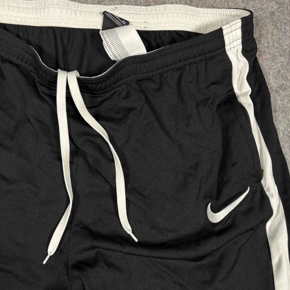 Nike Academy Dri-FIT Mens XXL Soccer Football Training Pants  Black White Stripe